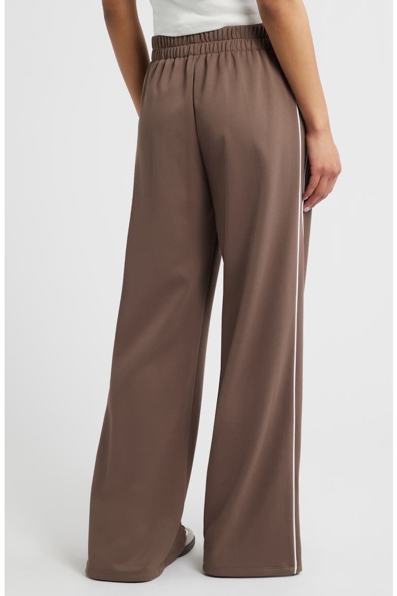 Fleece Track Pants, Alternate, color, BROWN QUARTZ