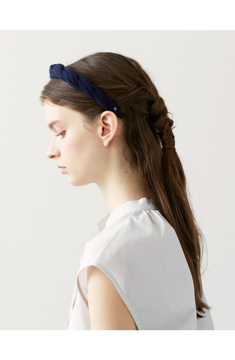 Alexande De Paris Dalhia Velvet Headband, Alternate, color, Black