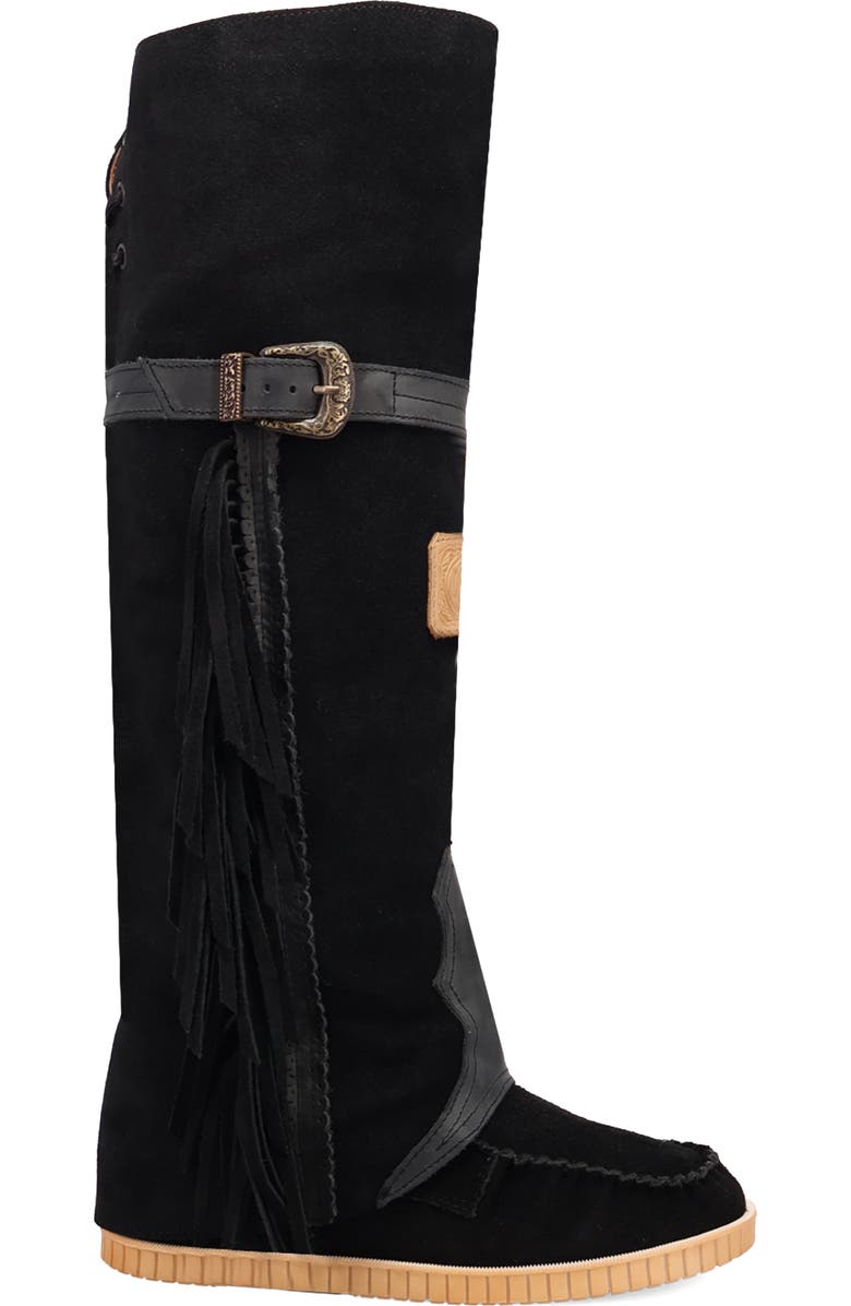Dingo Fringe Moc Toe Boot, Alternate, color,
