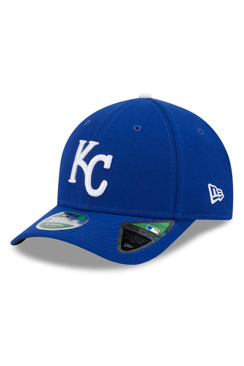Men's New Era  Royal Kansas City Royals Player Replica 9FORTY Adjustable Hat, Main, color, Royal