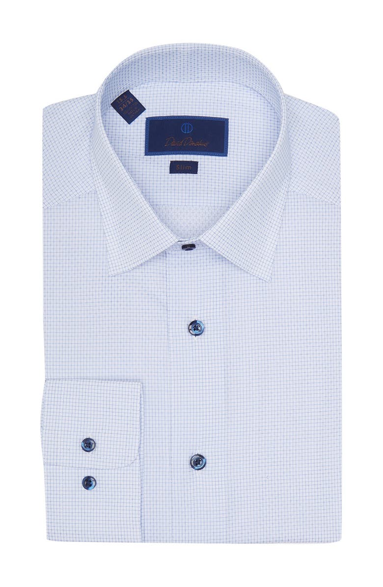 David Donahue Slim Fit Dress Shirt, Main, color, 