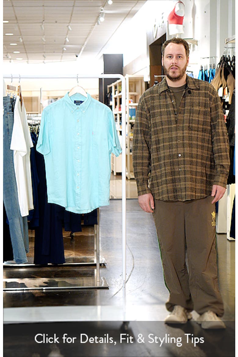 Classic Fit Linen Short Slleeve Button-Down Shirt video