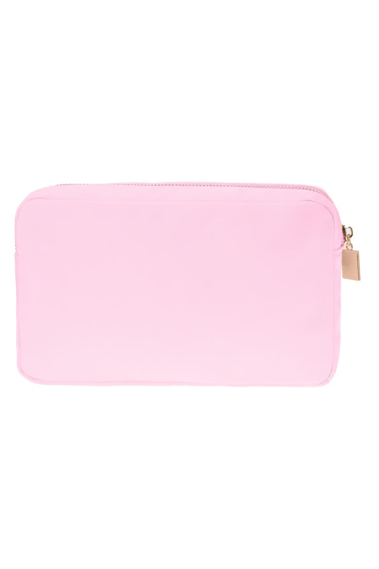 Medium Kiss Cosmetic Bag, Alternate, color, BABY PINK