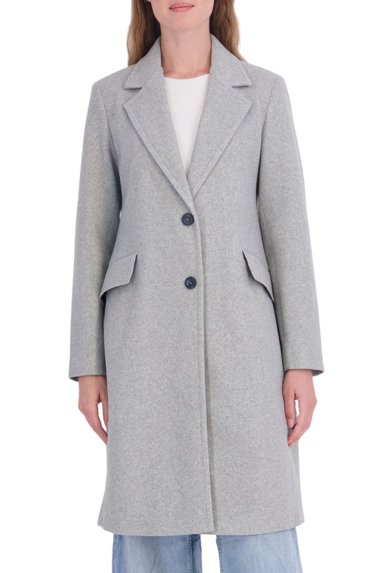Faux Wool Walking Coat, Main, color, LIGHT GREY