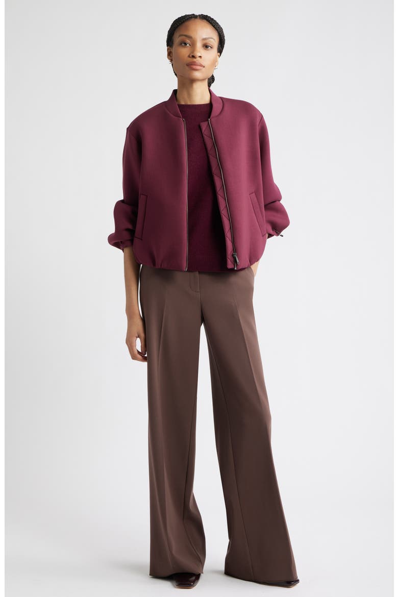 Short Sleeve Cashmere Sweater, Alternate, color, BURGUNDY FIELD