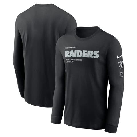 Men's Nike Black Las Vegas Raiders Play to Win Essential Long Sleeve T-Shirt