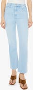 MOTHER The Hustler Frayed Ankle Jeans
