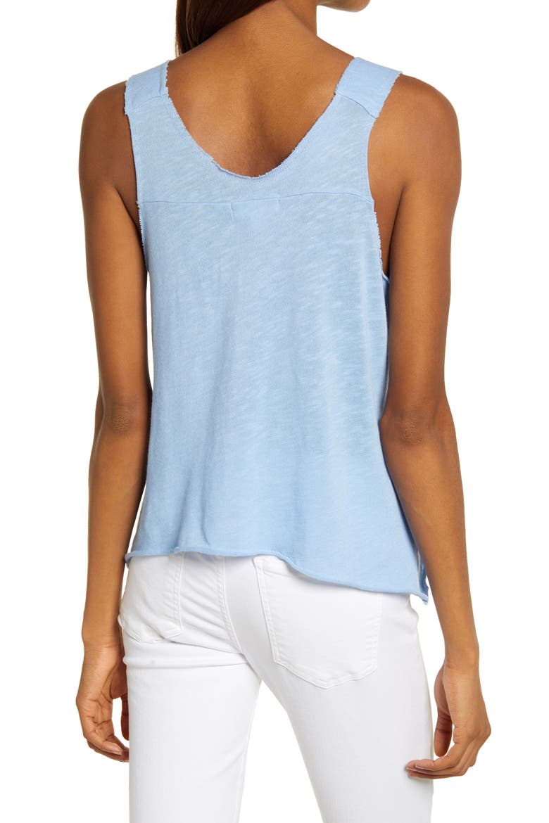 Textured Tank, Alternate, color, BLUE VISTA