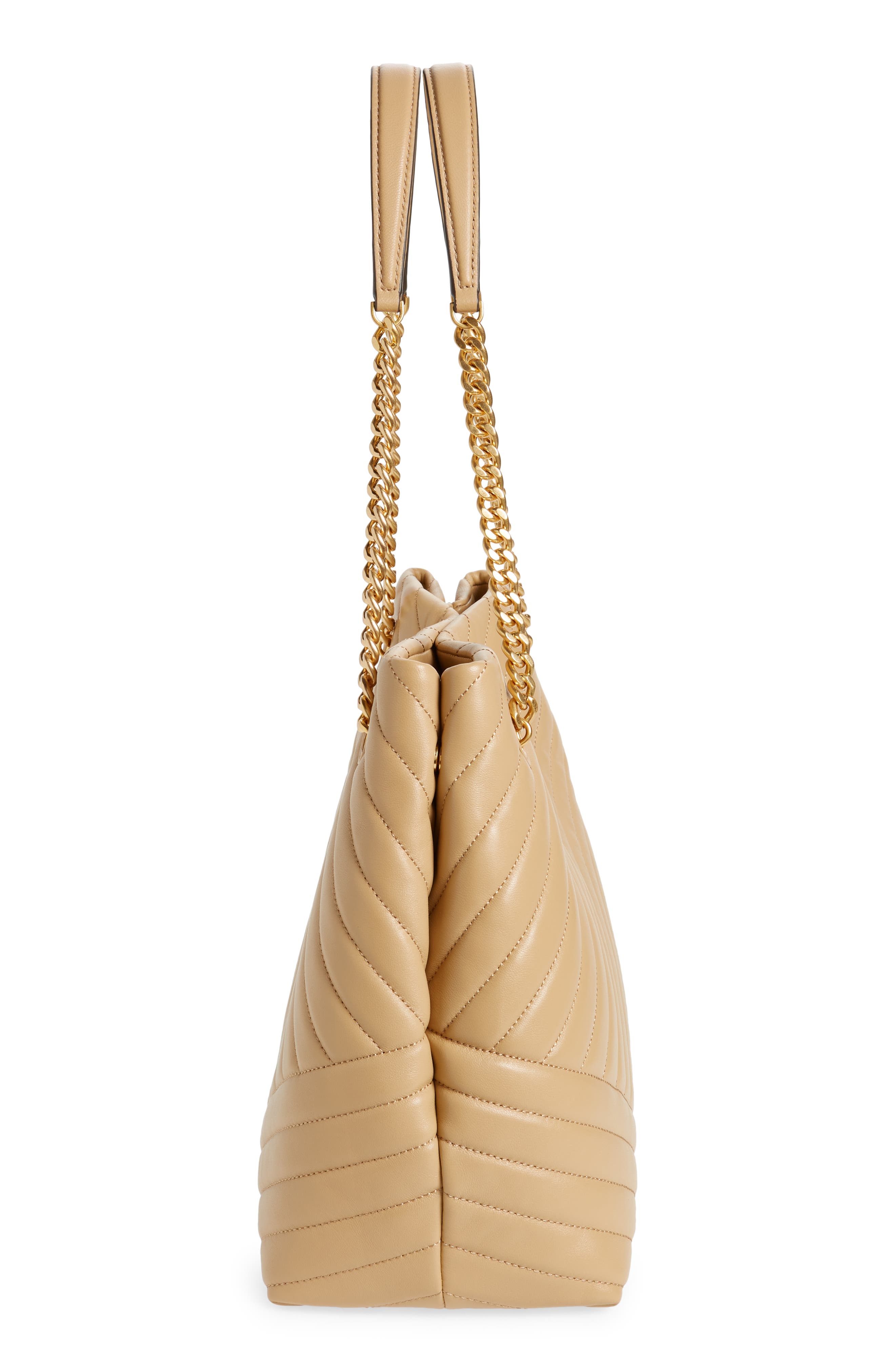 Kira Chevron Tote, Alternate, color, DESERT DUNE