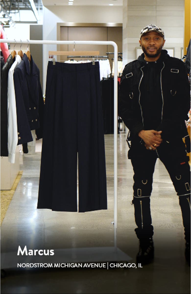 New Didi Pleat Wide Leg Wool Pants, sales video thumbnail