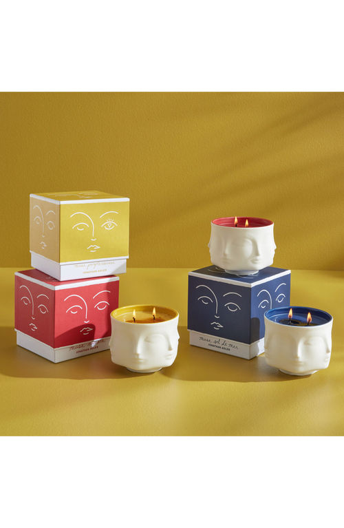 Jonathan Adler Muse Couleur Pamplemousse Candle In Ivory