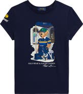 Polo Ralph Lauren Kids' US Open Polo Bear Graphic Cotton Jersey T-Shirt