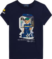 Polo Ralph Lauren Kids' US Open Polo Bear Graphic Cotton Jersey T-Shirt