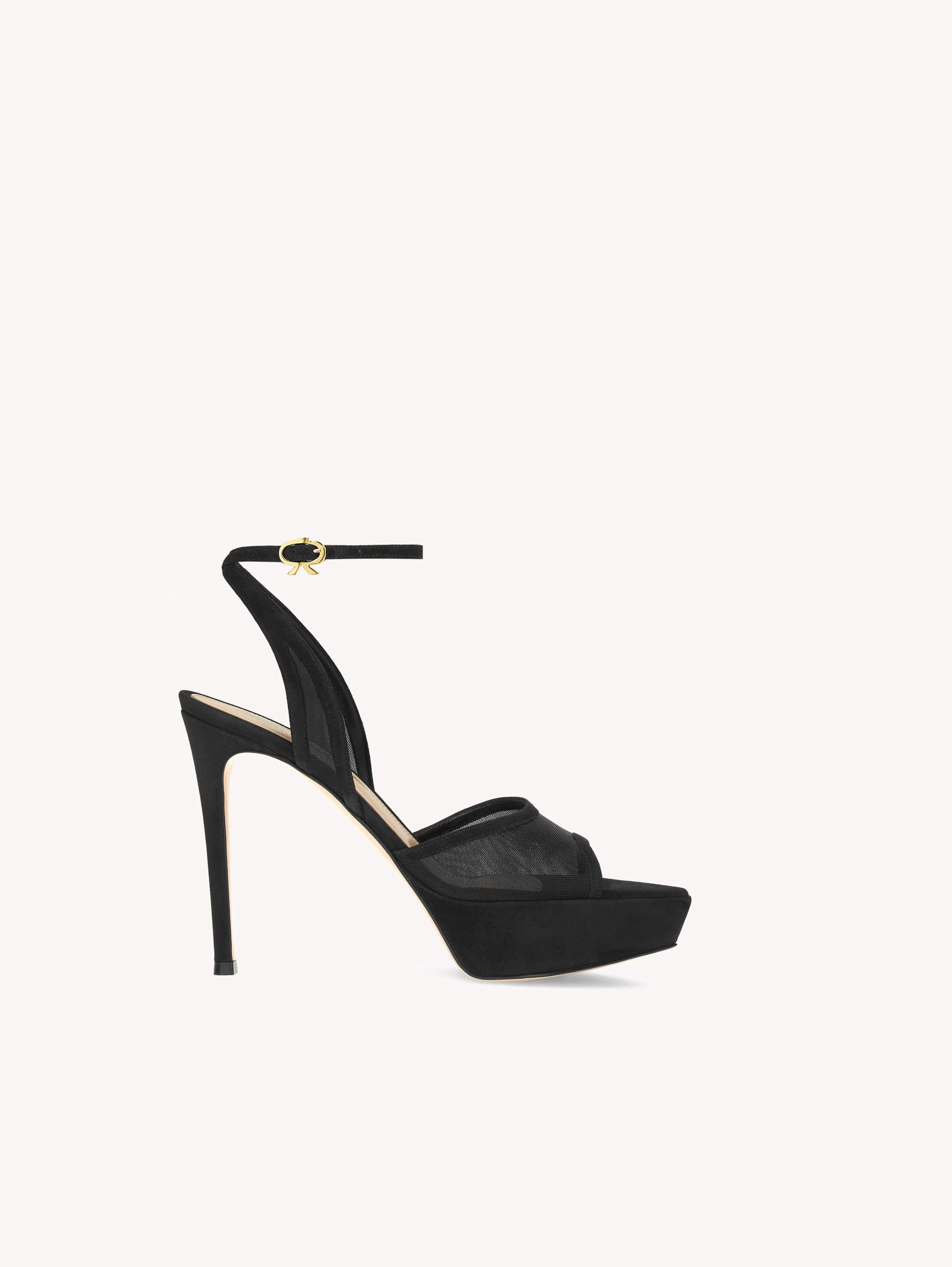 Dorotea Platform, Main, color, Black Fabric and Suede