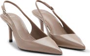 MANGO Pointed Toe Slingback Pump
