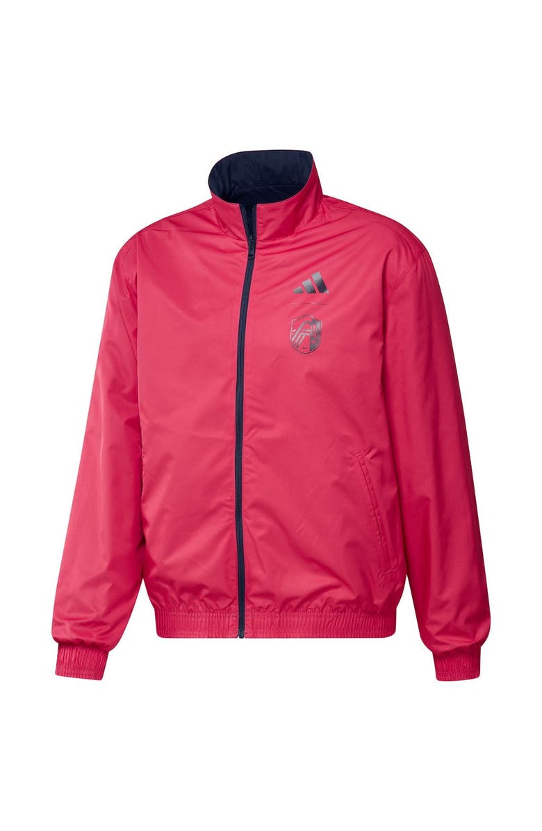 adidas Men's adidas Navy/Red St. Louis City SC 2023 On-Field Anthem Full-Zip Reversible Team Jacket, Alternate, color, Navy