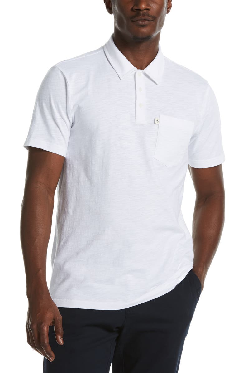 Original Penguin Slub Pocket Polo, Main, color, 