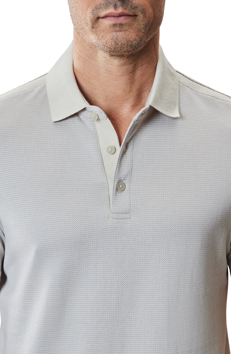 Robert Barakett Modesto Race Stripe Cotton Polo, Alternate, color, Sand