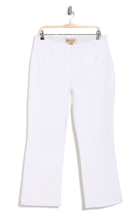 Fray Crop Flare Pants (Plus)