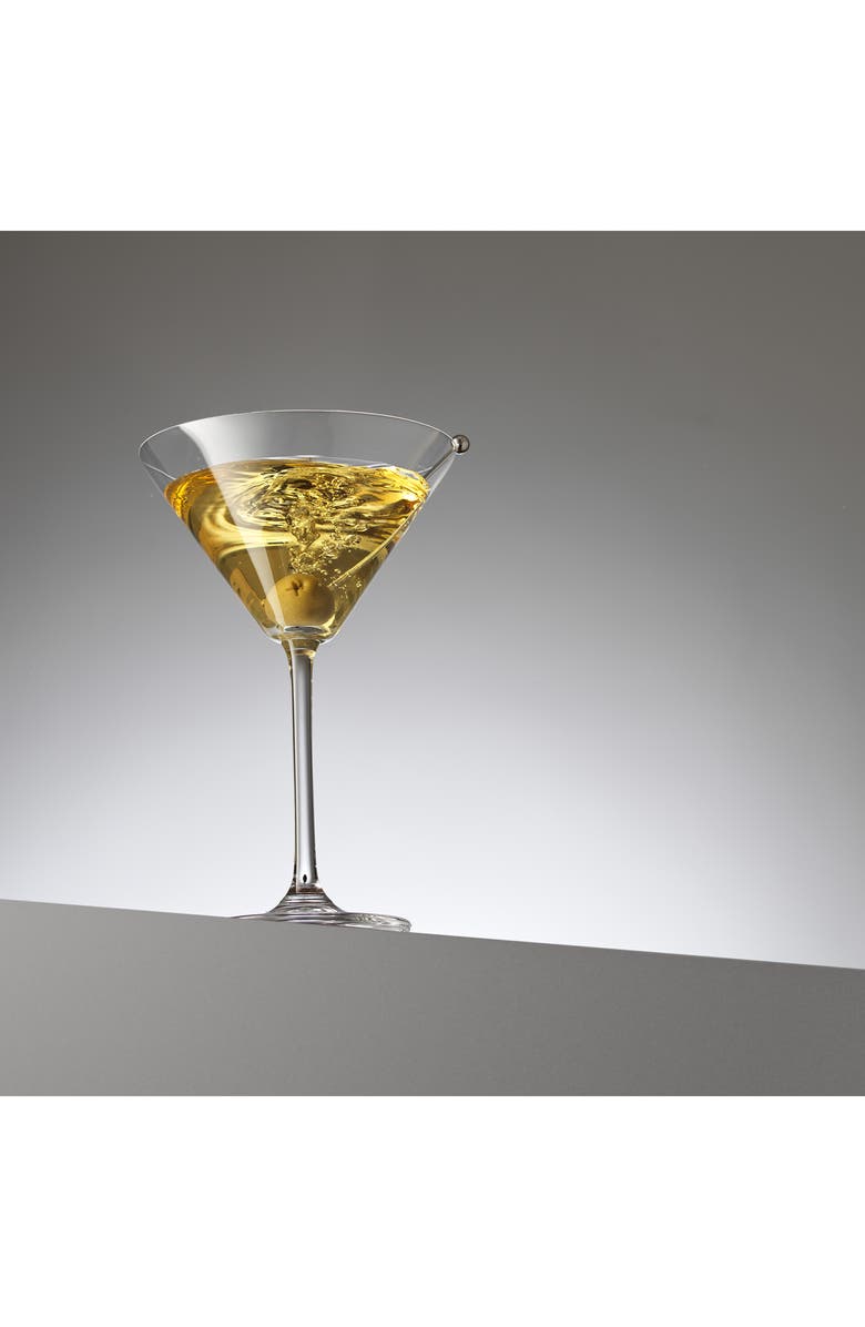 JoyJolt Olivia Premium Crystal Martini Glass - Set of 2, Alternate, color, Clear