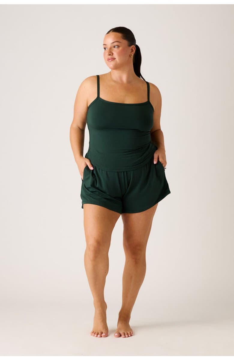 LONDRE BODYWEAR The Cool-Comf Chill Shorts, Alternate, color, Evergreen