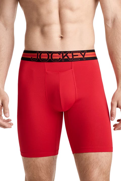 Sport Men's Stability Pouch Microfiber 9" Long Leg Boxer Brief