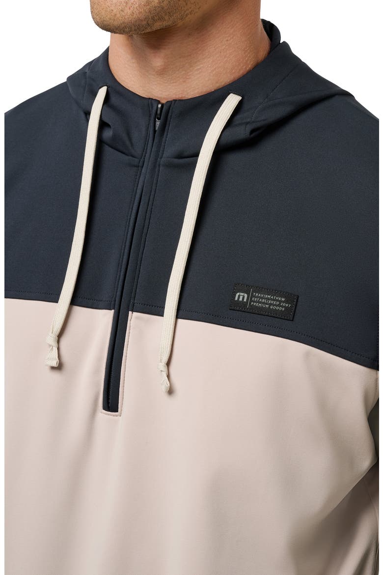 Brrrr Season Colorblock Half Zip Hoodie, Alternate, color, BLACK MULTI