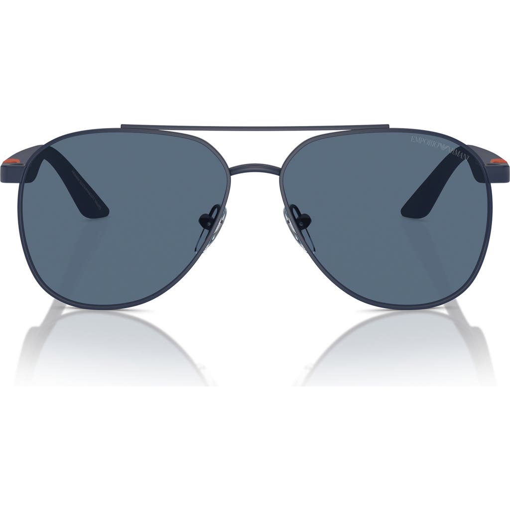 Emporio Armani Kids' 53mm Pilot Sunglasses In Brown