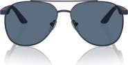 Emporio Armani 53mm Pilot Sunglasses