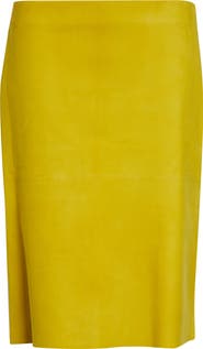 FERRAGAMO Nubuck Pencil Skirt