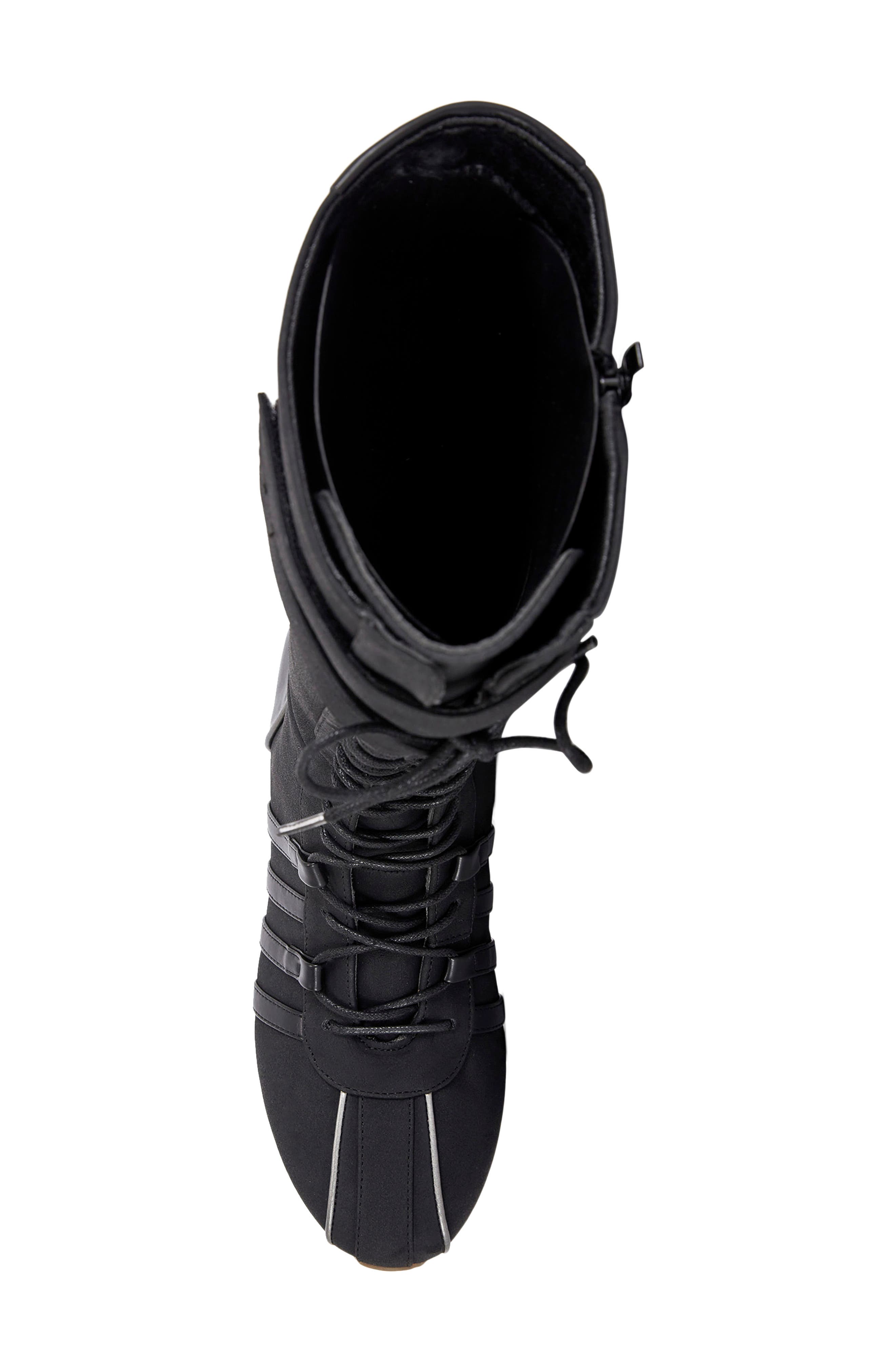 AZALEA WANG Ozzy Knee High Boxing Boot, Alternate, color, 