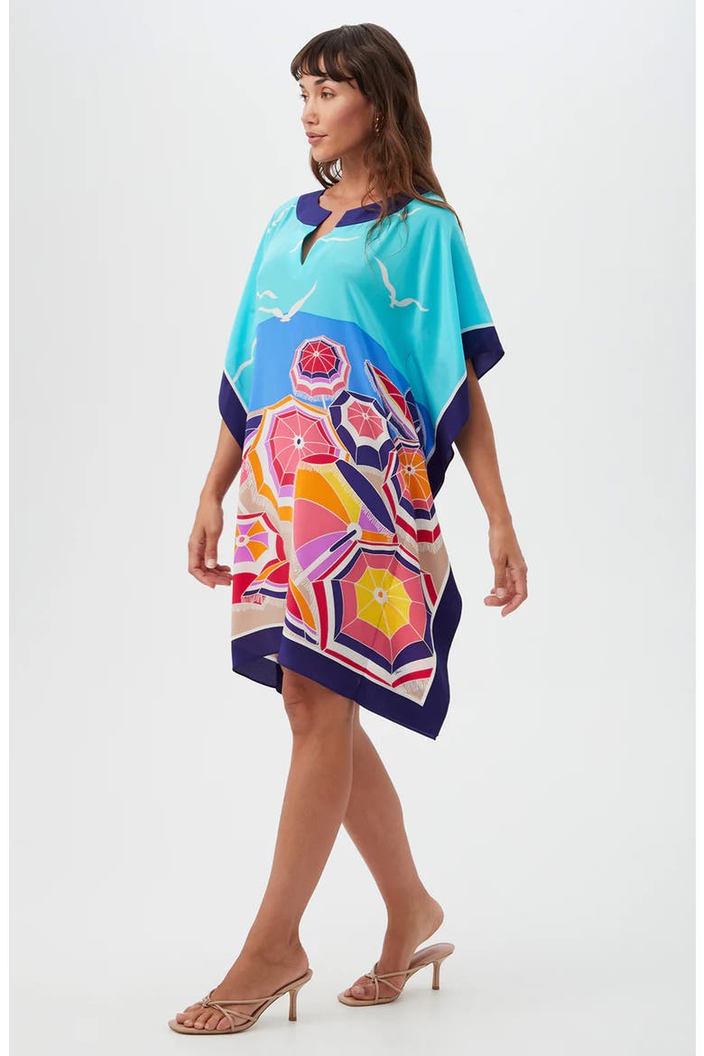 Theodora Caftan Dress, Alternate, color, Parapluie