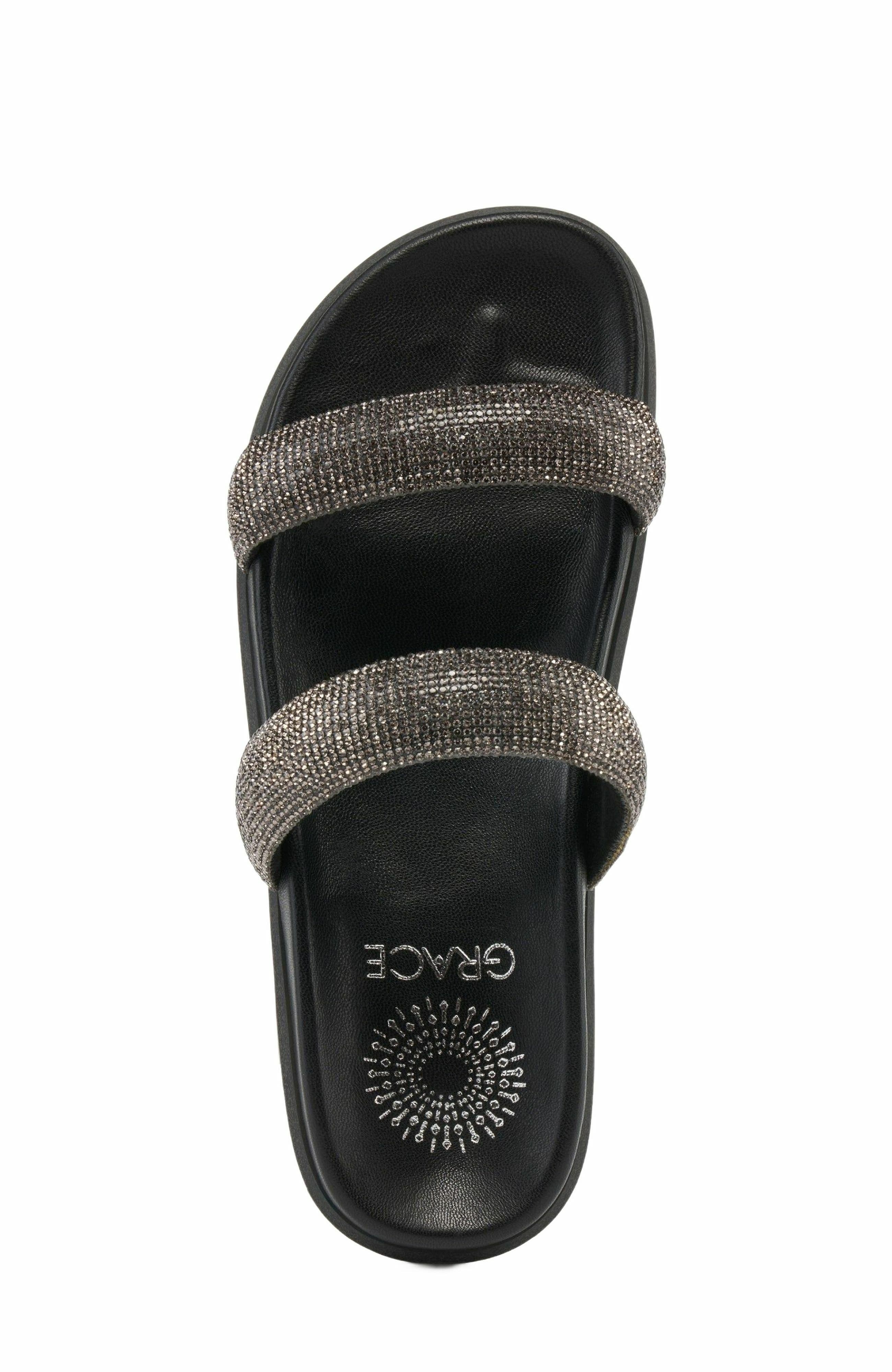 Grace Footwear Cannes Sandal, Alternate, color, Pewter