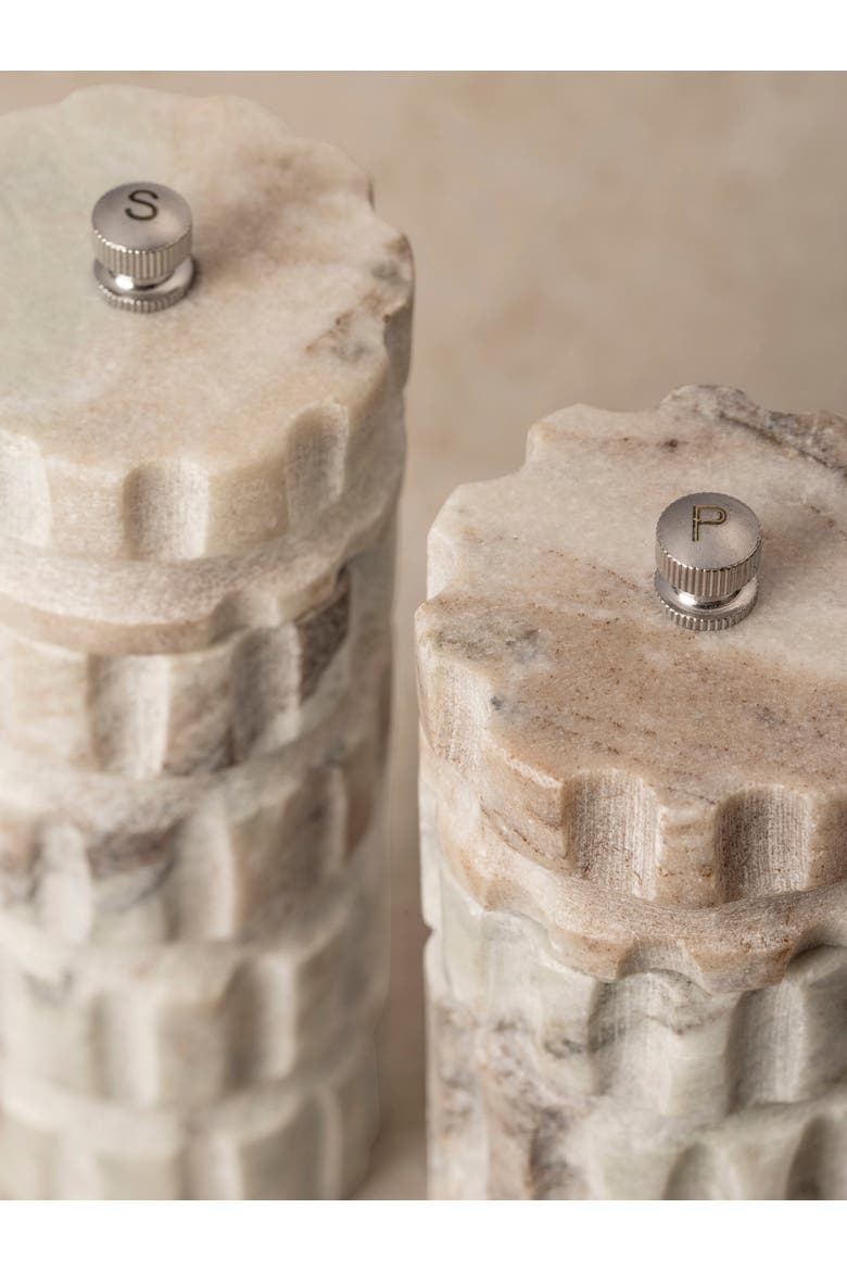 Beatrix Marble Salt & Pepper Set, Alternate, color, Shades of Beige