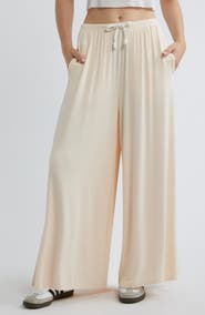 BOYS LIE Leah Main Squeeze Embroidery Wide Leg Drawstring Pants