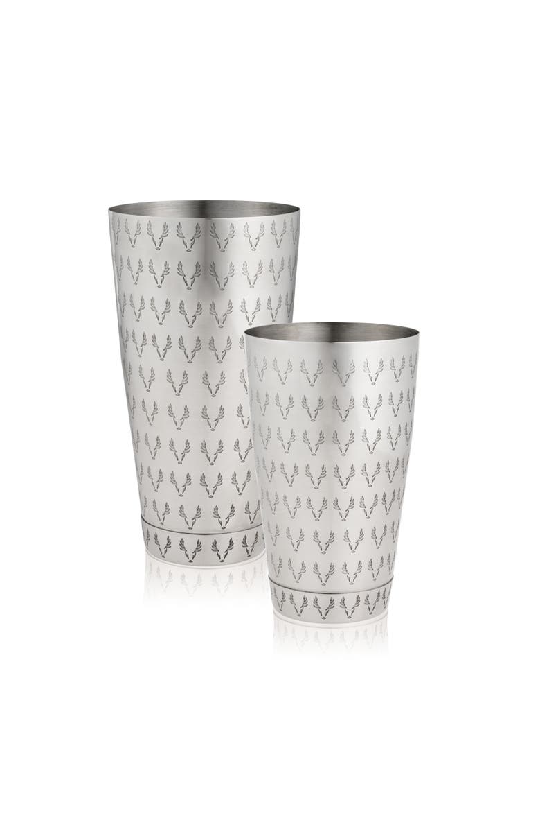 Viski Harrison 2-Piece Shake Tins in Stainless Steel, Main, color, Silver