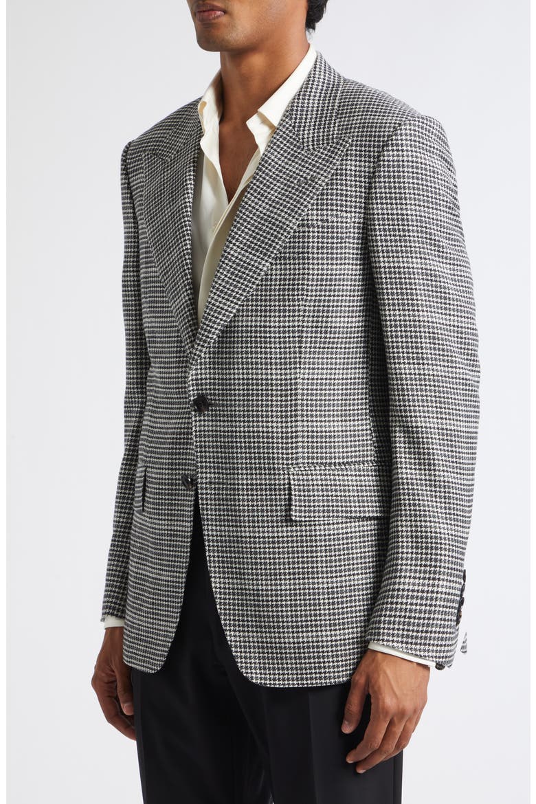 Shelton Single Breasted Wool Blend Sport Coat, Alternate, color, NWA BLACK/ WHITE