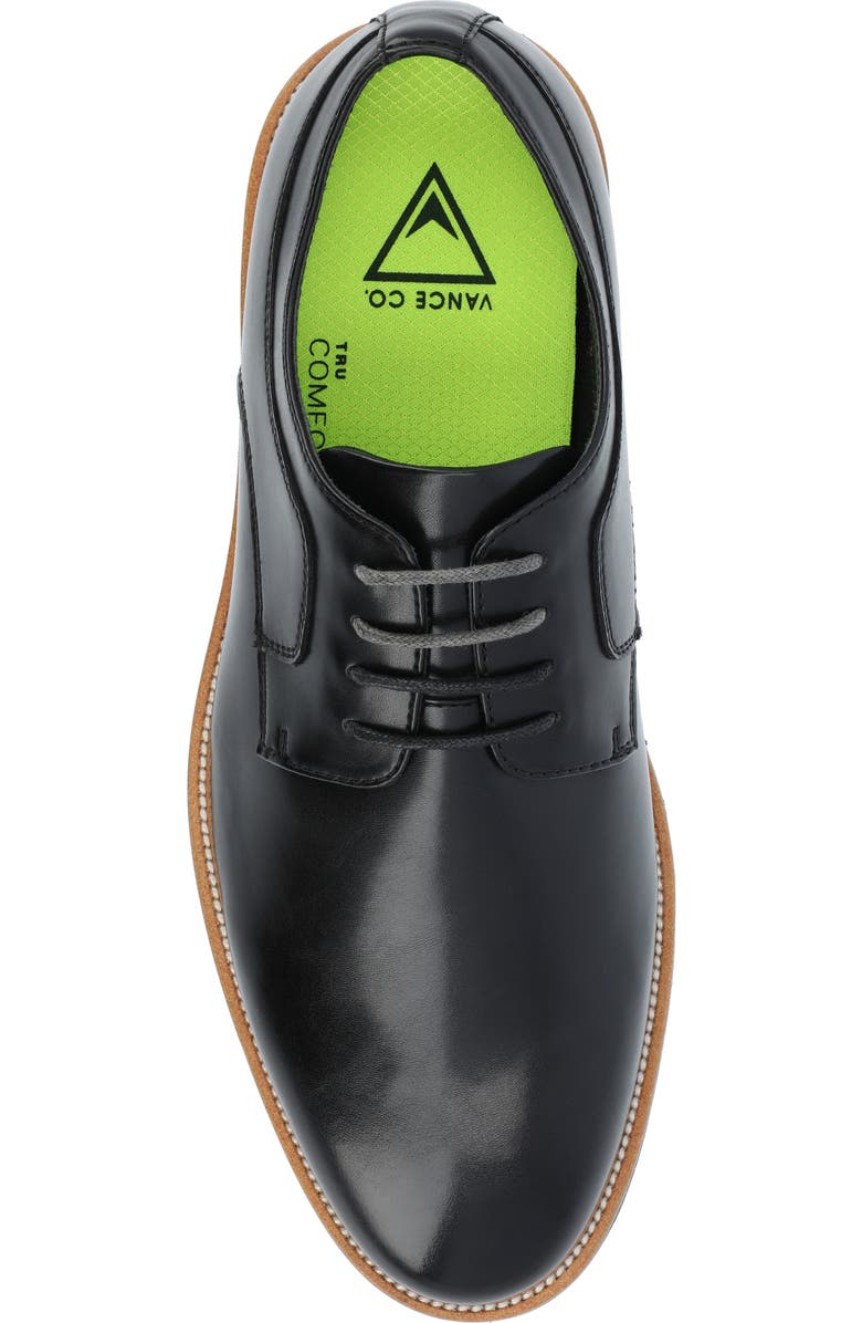 VANCE CO William Tru Comfort Plain Toe Derby, Alternate, color, Black