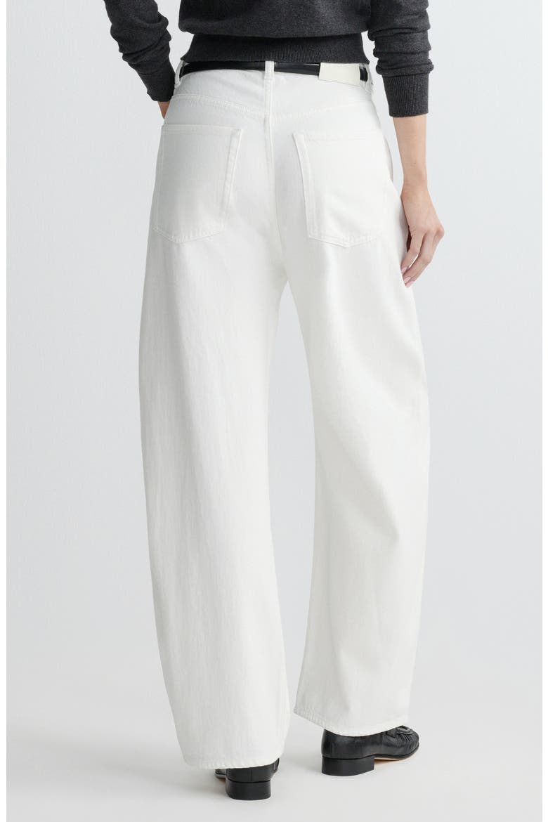 Taylor High Waist Relaxed Barrel Jeans, Alternate, color, WHITE AURA