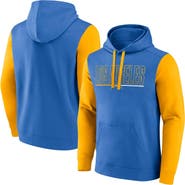 FANATICS Men's Fanatics Powder Blue/Gold Los Angeles Chargers Outline Pullover Hoodie
