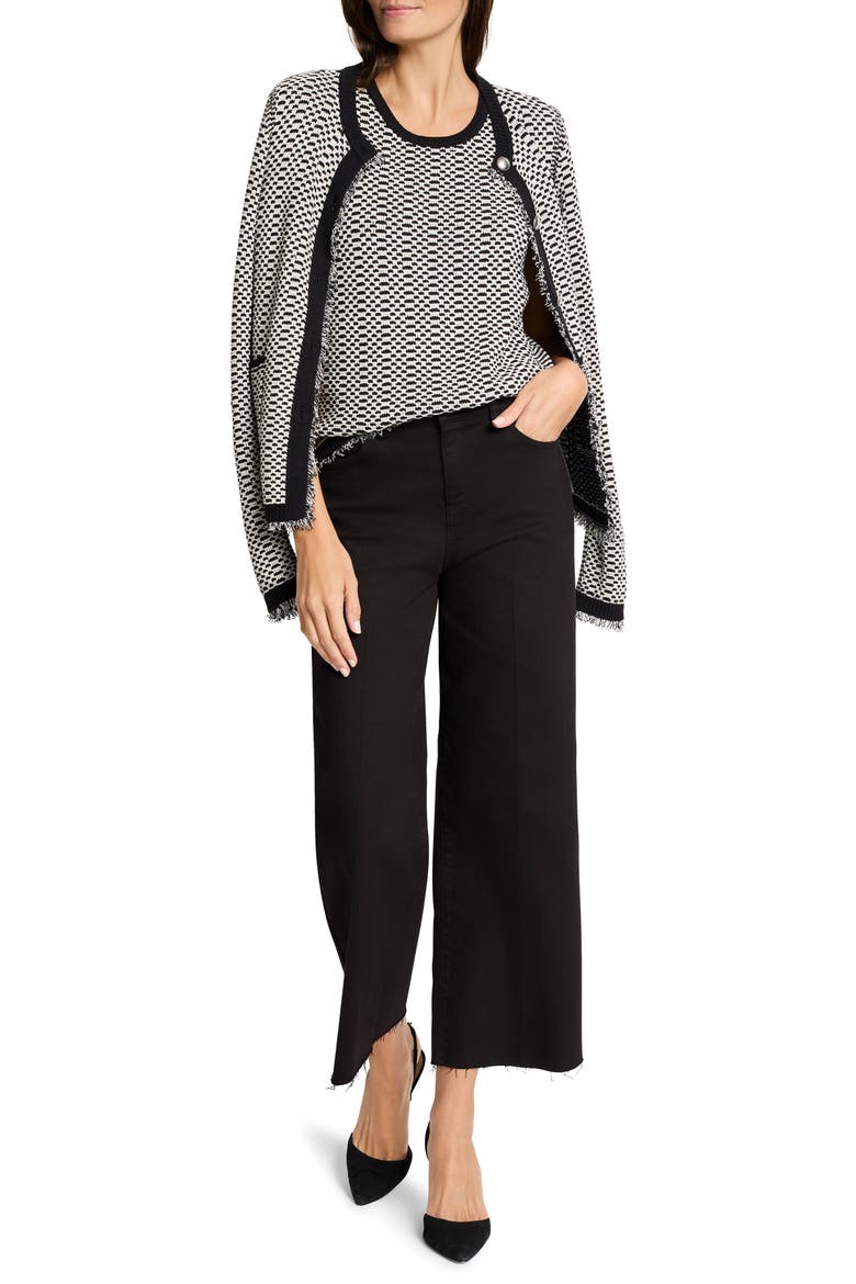 Opposites Attract Cardigan, Alternate, color, BLACK MIX