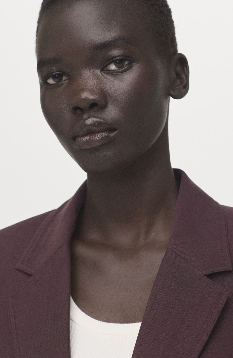 MANGO Suit Blazer, Alternate, color, Purple