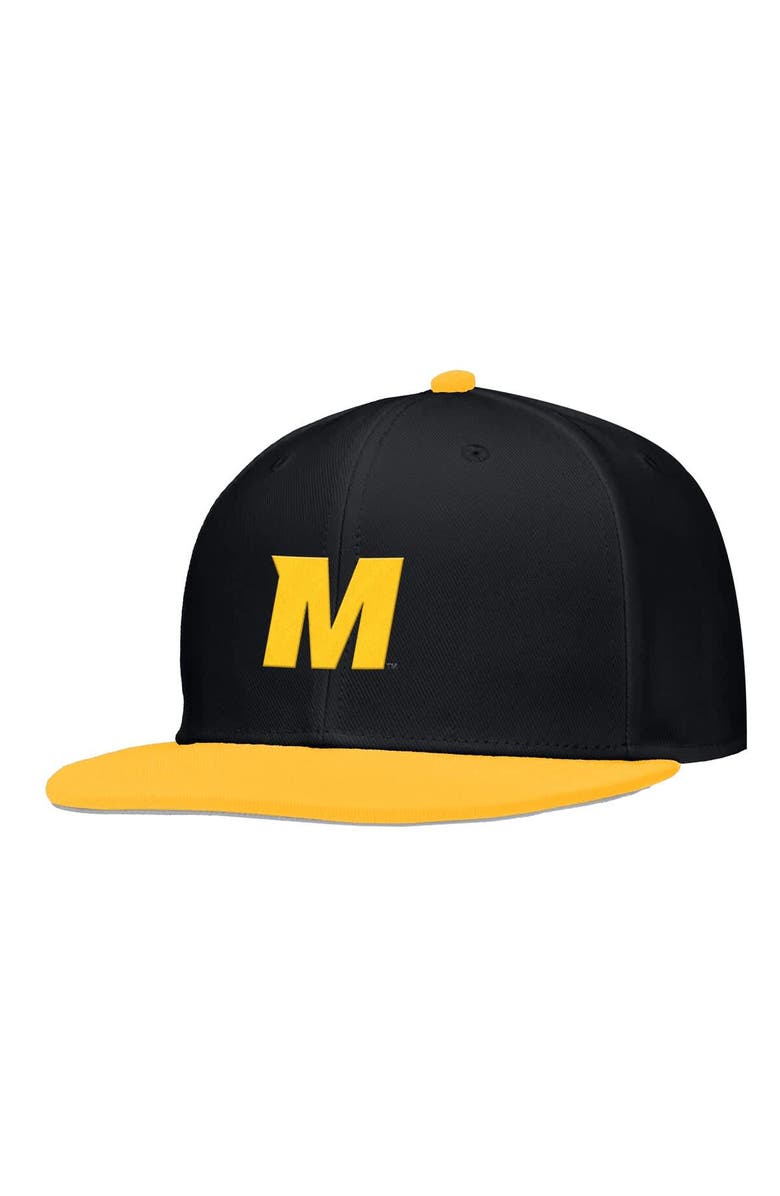 Nike Men's Nike Black Missouri Tigers On-Field Baseball Performance Fitted Hat, Alternate, color, Black