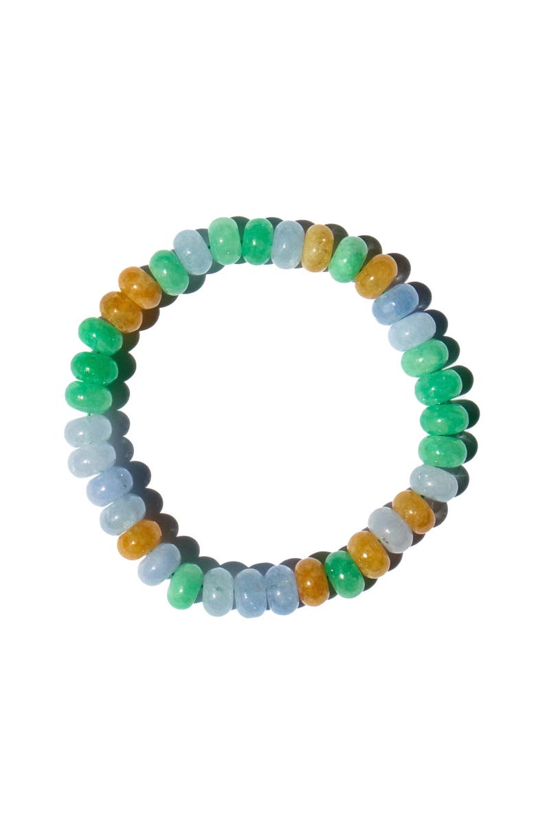 seree Lavender Field Multicolor Jade Stone Bangle, Alternate, color, Purple