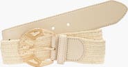 LASCANA Leather Trim Woven Belt