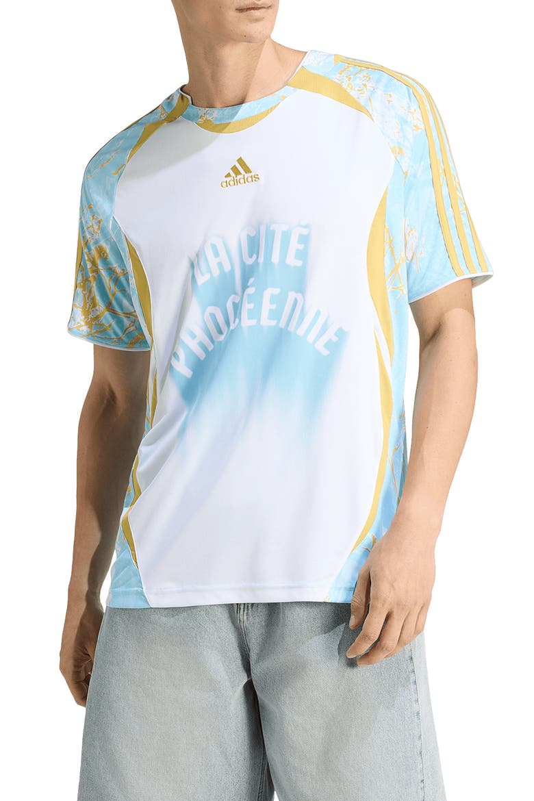 France Graphic Jersey, Main, color, WHITE/ PYRITE/ ICEY BLUE
