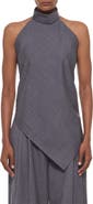 Helmut Lang Linen Blend Scarf Halter Top