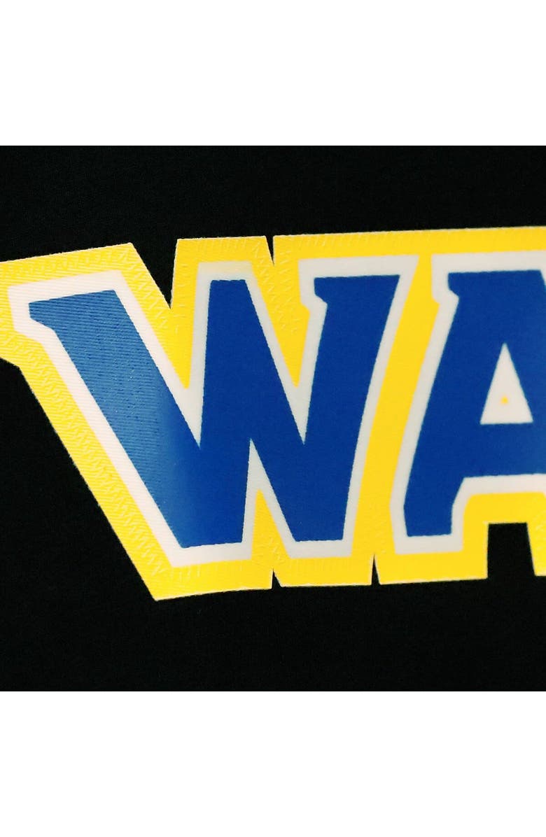 PRO STANDARD Men's Pro Standard Black/White Golden State Warriors Mesh Capsule Taping T-Shirt, Alternate, color, Black