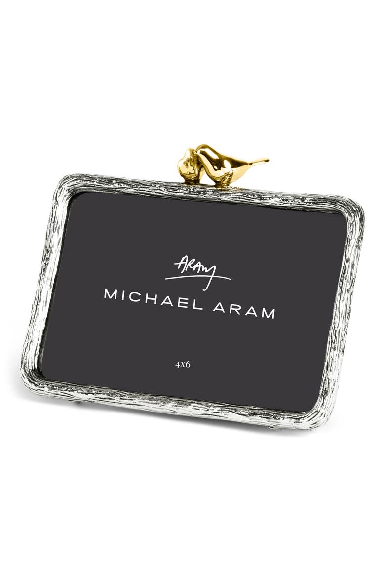 Lovebirds 4 x 6-Inch Picture Frame, Alternate, color, SILVER/ GOLD