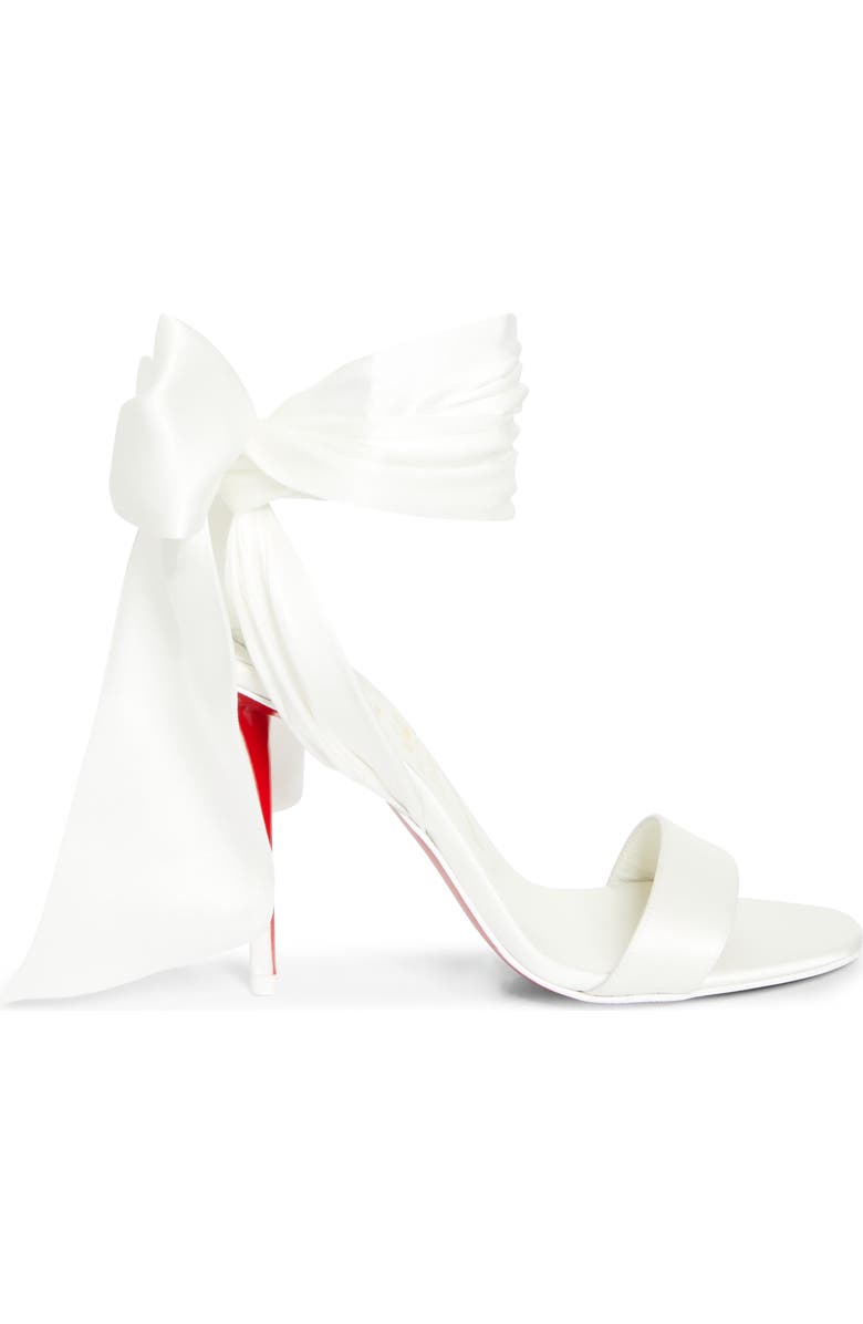 Christian Louboutin Miss Z Desert Sandal, Alternate, color, Ivory/ Snow